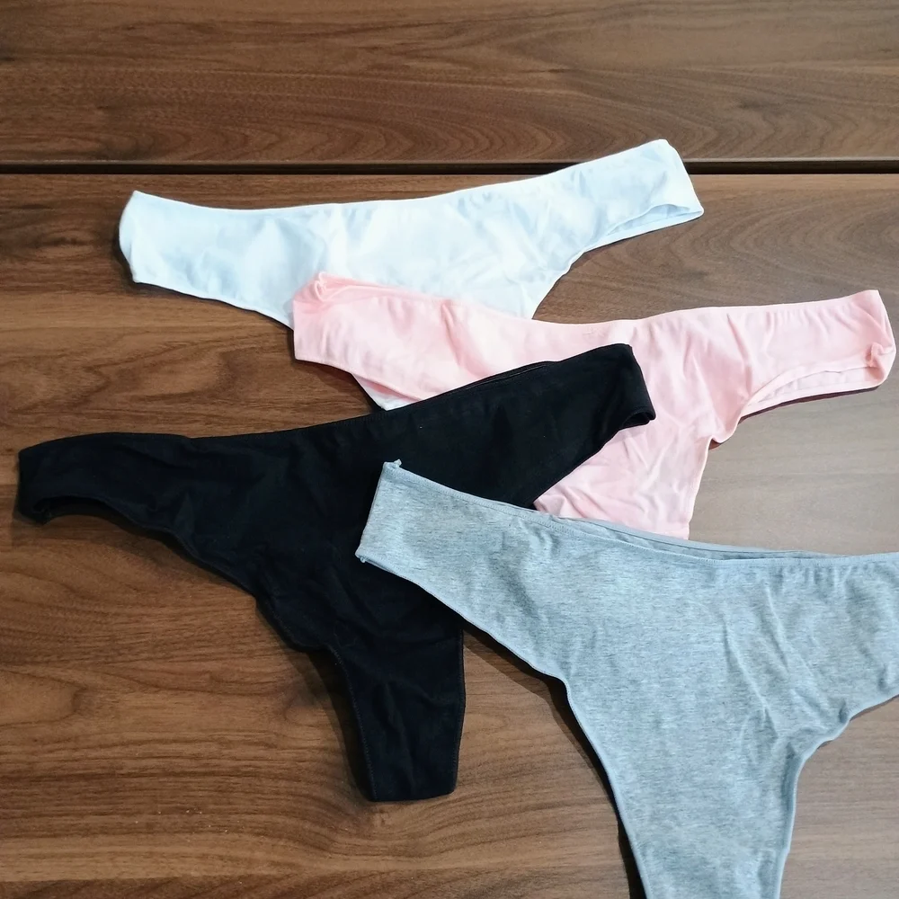 Women's Intimates Panties Set - Black, White, Pink, Gray